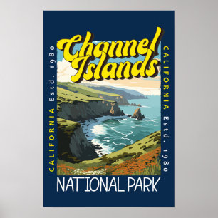 Nationalpark der Kanalinseln in Notlage Poster
