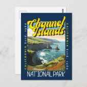 Nationalpark der Kanalinseln in Notlage Postkarte (Vorne/Hinten)