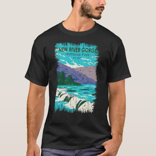 Nationalpark der New River Gorge erschüttert T-Shirt (Vorderseite)