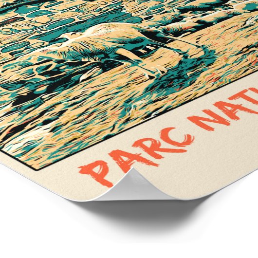 Nationalpark der Pyrenäen Frankreich, Schafe Poster (Ecke)