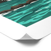 Nationalpark der Vintagen Kanalinseln Poster (Ecke)