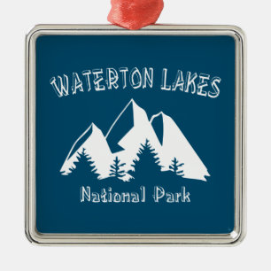 Nationalpark der Waterton-Seen Ornament Aus Metall