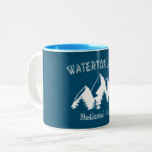 Nationalpark der Waterton-Seen Zweifarbige Tasse (Vorderseite Links)