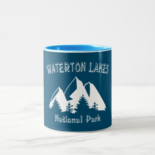 Nationalpark der Waterton-Seen Zweifarbige Tasse (Mittel)