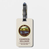 Nationalpark der Windhöhle Gepäckanhänger (Rückseite vertikal)