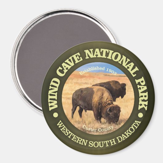 Nationalpark der Windhöhle Magnet (Vorderseite/Rückseite)