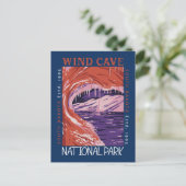 Nationalpark der Windhöhlen Süddakota Postkarte (Stehend Vorderseite)