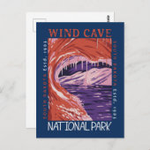 Nationalpark der Windhöhlen Süddakota Postkarte (Vorne/Hinten)