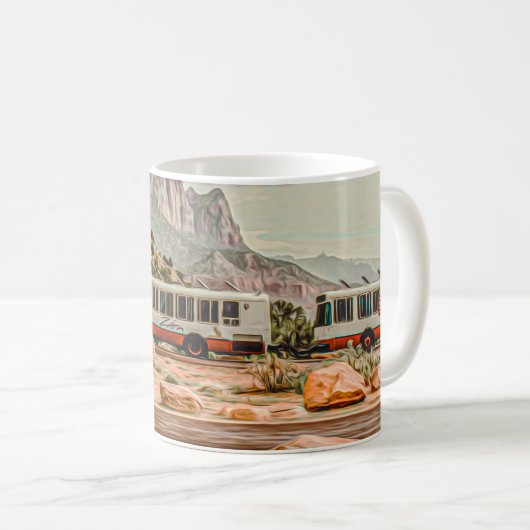 NATIONALPARK DER ZION - UTAH VEREINIGTE STAATEN KAFFEETASSE (VorderseiteRechts)