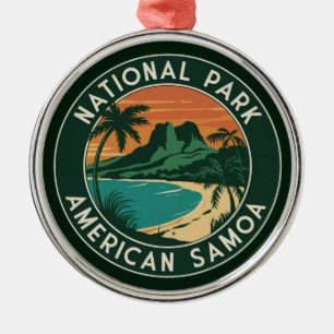 Nationalpark des amerikanischen Emblems der Samoa- Ornament Aus Metall
