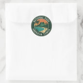 Nationalpark des amerikanischen Emblems der Samoa- Runder Aufkleber (Tasche)