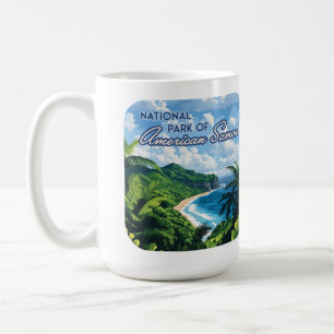 Nationalpark des amerikanischen Samoa Beach Regenw Kaffeetasse
