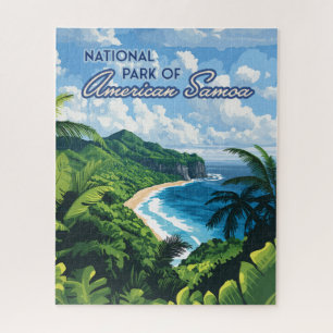 Nationalpark des amerikanischen Samoa Beach Regenw Puzzle