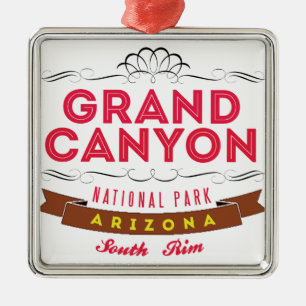Nationalpark des Grand Canyon Silbernes Ornament