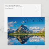 Nationalpark des Grinnell Glacier Postkarte (Vorne/Hinten)