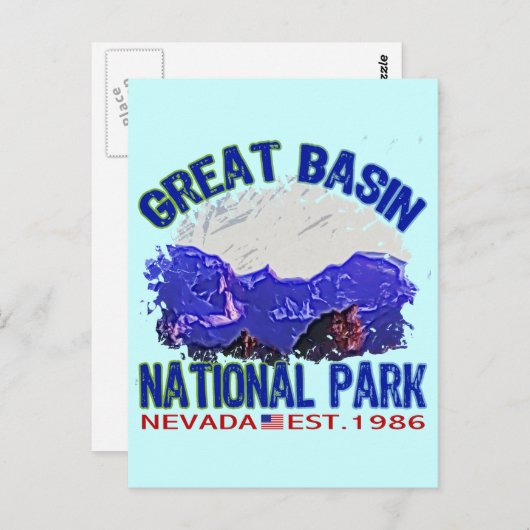 Nationalpark des Großen Beckens, Nevada Postkarte (Vorne/Hinten)