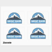 Nationalpark des Großen Beckens Rechteckiger Aufkleber (Blatt)