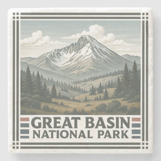 Nationalpark des Großen Beckens Steinuntersetzer (Vorderseite)