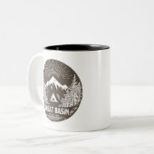 Nationalpark des Großen Beckens Zweifarbige Tasse (Vorderseite Links)