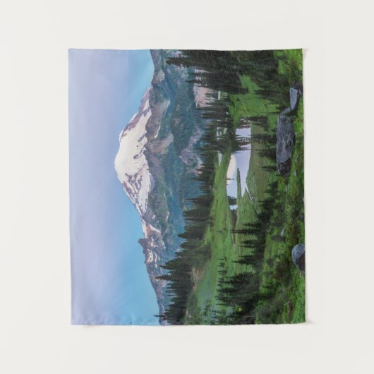 Nationalpark des Mount Rainier Wandteppich (Vorderseite)