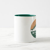 Nationalpark des Mount Rainier Zweifarbige Tasse (Mittel)