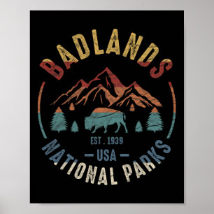 Nationalpark Dlands South Dakota The Mount Rushmo Poster