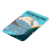 Nationalpark Dolomiti Bellunesi Italien Vintag Magnet (Linke Seite)