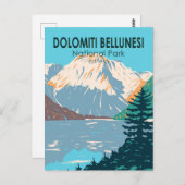 Nationalpark Dolomiti Bellunesi Italien Vintag Postkarte (Vorne/Hinten)