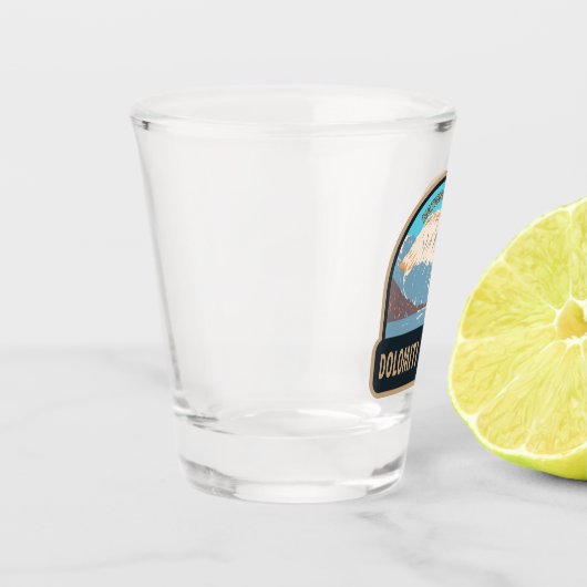 Nationalpark Dolomiti Bellunesi Italien Vintag Schnapsglas (Links)