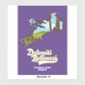 Nationalpark dolomiti bellunesi italy aufkleber (Blatt)