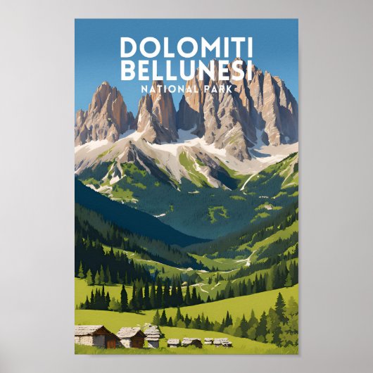 Nationalpark Dolomiti Bellunesi Poster (Vorne)