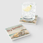 Nationalpark Dry Tortugas, Florida Steinuntersetzer (Seitenansicht)