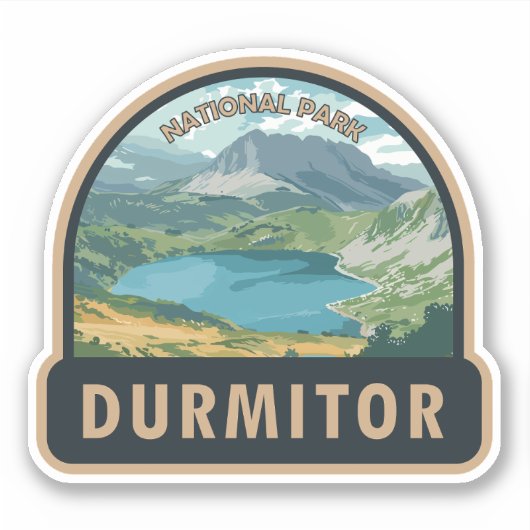Nationalpark Durmitor Aufkleber (Vorderseite)