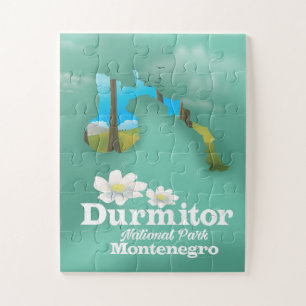 Nationalpark Durmitor, Karte Montenegro Puzzle