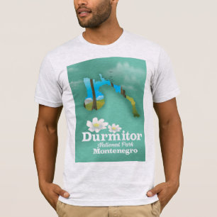 Nationalpark Durmitor, Karte Montenegro T-Shirt