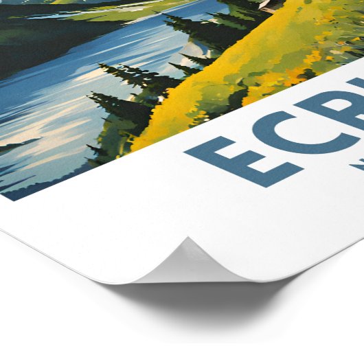 Nationalpark Ecrins Poster (Ecke)