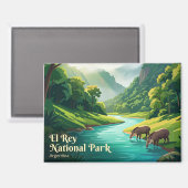 Nationalpark El Rey Argentinien Magnet (Vorderseite/Rückseite)