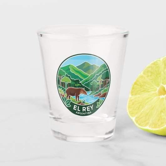Nationalpark El Rey Argentinien Schnapsglas (Vorderseite)