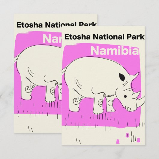 Nationalpark Etosha, Namibia (Vorne/Hinten)