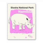 Nationalpark Etosha, Namibia Aufkleber (Vorderseite)