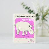 Nationalpark Etosha, Namibia Postkarte (Stehend Vorderseite)