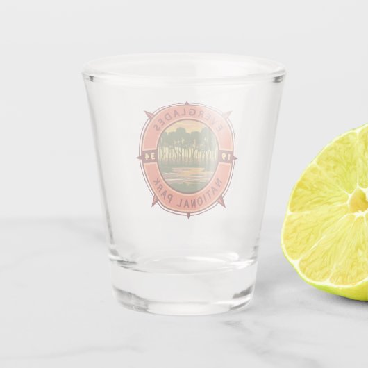 Nationalpark Everglades Schnapsglas (Rückseite)