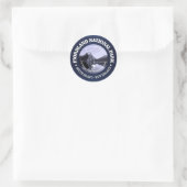 Nationalpark Fiordland Runder Aufkleber (Tasche)