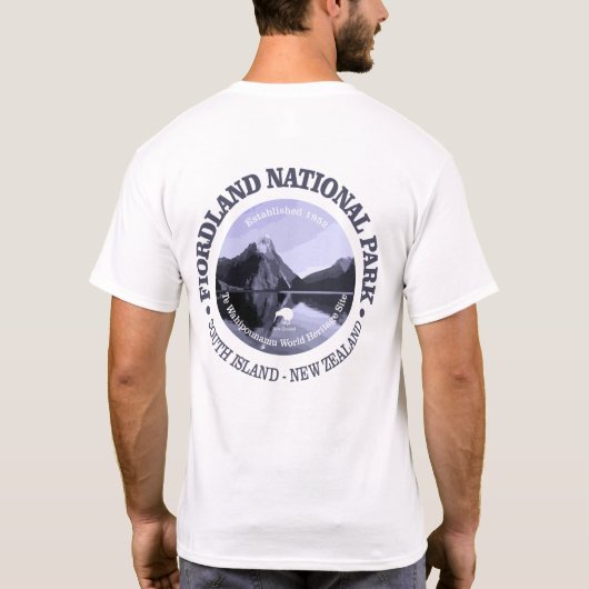 Nationalpark Fiordland T-Shirt (Rückseite)