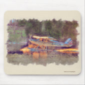 Nationalpark Float Flugzeug Start vom See Mousepad (Vorne)