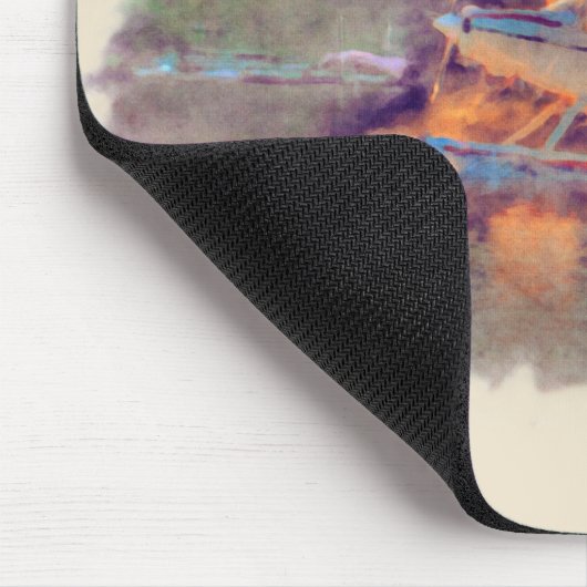 Nationalpark Float Flugzeug Start vom See Mousepad (Ecke)