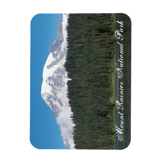 Nationalpark-Foto des Mount Rainier Magnet (Vertikal)