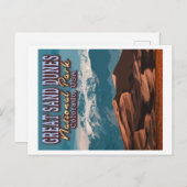 NATIONALPARK FÜR GROSSE SAND DUNES - COLORADO USA POSTKARTE (Vorne/Hinten)