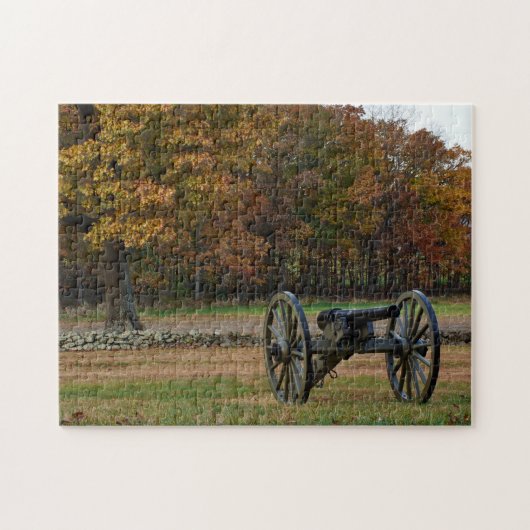 Nationalpark Gettysburg - Fall - Kanone Puzzle (Horizontal)