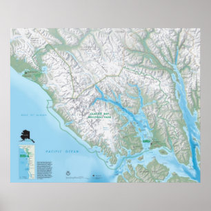 Nationalpark Glacier Bays Poster